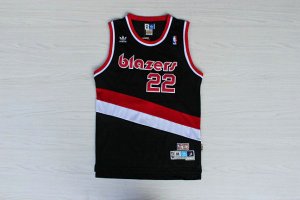 Maillot De Basket Portland Trail Blazers Clyde Drexle 22 Eyed Tennis Fans Noir